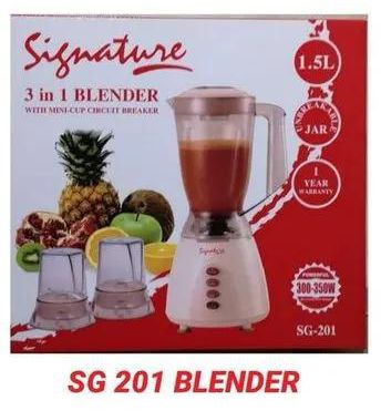 Signature 3 In 1 Blender With Grinder And Chopper -1.5L