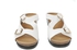 Lynes Flat Slipper for Women - Size 39 EU, White, S15-FC06
