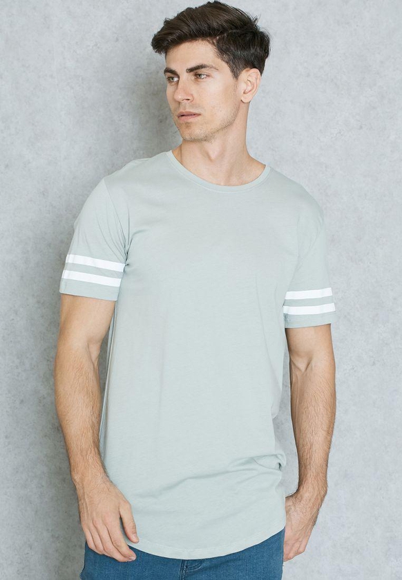 Long Line Stripe T-Shirt