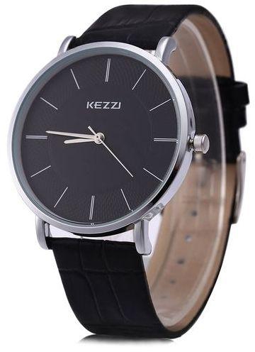 Kezzi Men Quartz Watch - Black