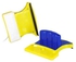 Double-Sided Window Cleaner Glass Wiper Yellow/Blue/White