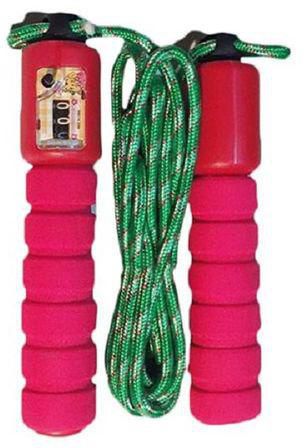 Generic Adjustable Skipping Jump Rope With Counter - Red