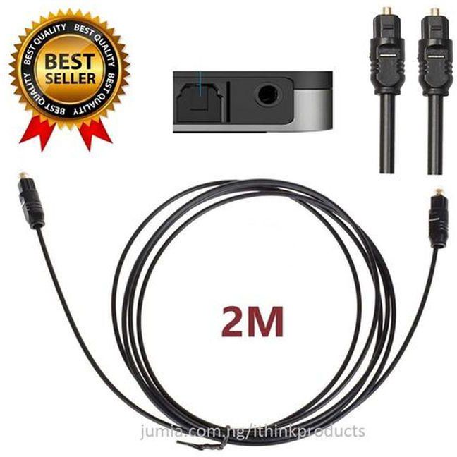 Digital Optical Audio Cable Black 2meter