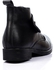xo style Leather Ankle-Boot - Black