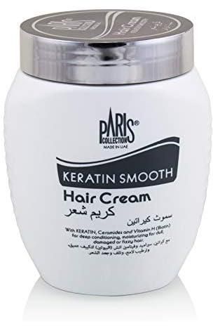 PARIS COLLECTION Keratin Smooth Hair Cream for Deep Conditioning and Moisturizing for Dry Damaged Frizzy Hairs (Girls/Boys) - 475ml
