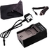 PhotoMax Camera Battery Charger with UK Cable and Car Charger for Sony Cameras