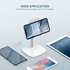 UGREEN Phone Stand Desk Mount Holder Compatible for New iPhone11/11 Pro/11 Pro Max/Xs Max XR 8 Plus 6 7 6S X 5, Samsung Galaxy S10 S9 S8 S7 Edge S6 Android Smartphone, Multi-Angle Adjustable - White