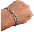 Men's Bracelet Stainless Steel Plated Silver And Platinum Magnet Lock