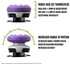 KontrolFreek FPS Freek Galaxy Purple for PlayStation 4 (PS4) Controller | Performance Thumbsticks | 1 High-Rise, 1 Mid-Rise | Purple