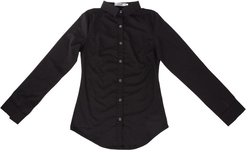 CUE CU-WBS-70 Basic Shirt For Women-Black, 2 XLarge