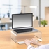 Acrylic Laptop Stand Clear Desktop Computer Riser Table Space Save Storage Stand Desk Organizer for Laptop Computer Monitor