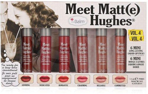 TheBalm 6 the Balm Meet Matte Hughes Mini Long-Lasting Liquid Lipstick