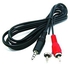 Golden 3.5mm Stereo Audio to 2-RCA Cable (Male to Male) - 1.5 M