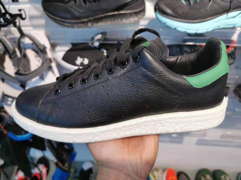 Adidas Stan Smith Boost Lizard Skins Sneakers - US9.5 (Black/Green)