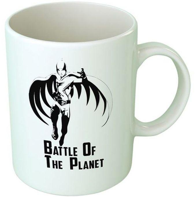 Battle Of The Planet Ceramic Mug - White/Black