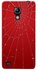 Thermoplastic Polyurethane Spider Web Pattern Case Cover For Samsung Galaxy S4 Mini Red