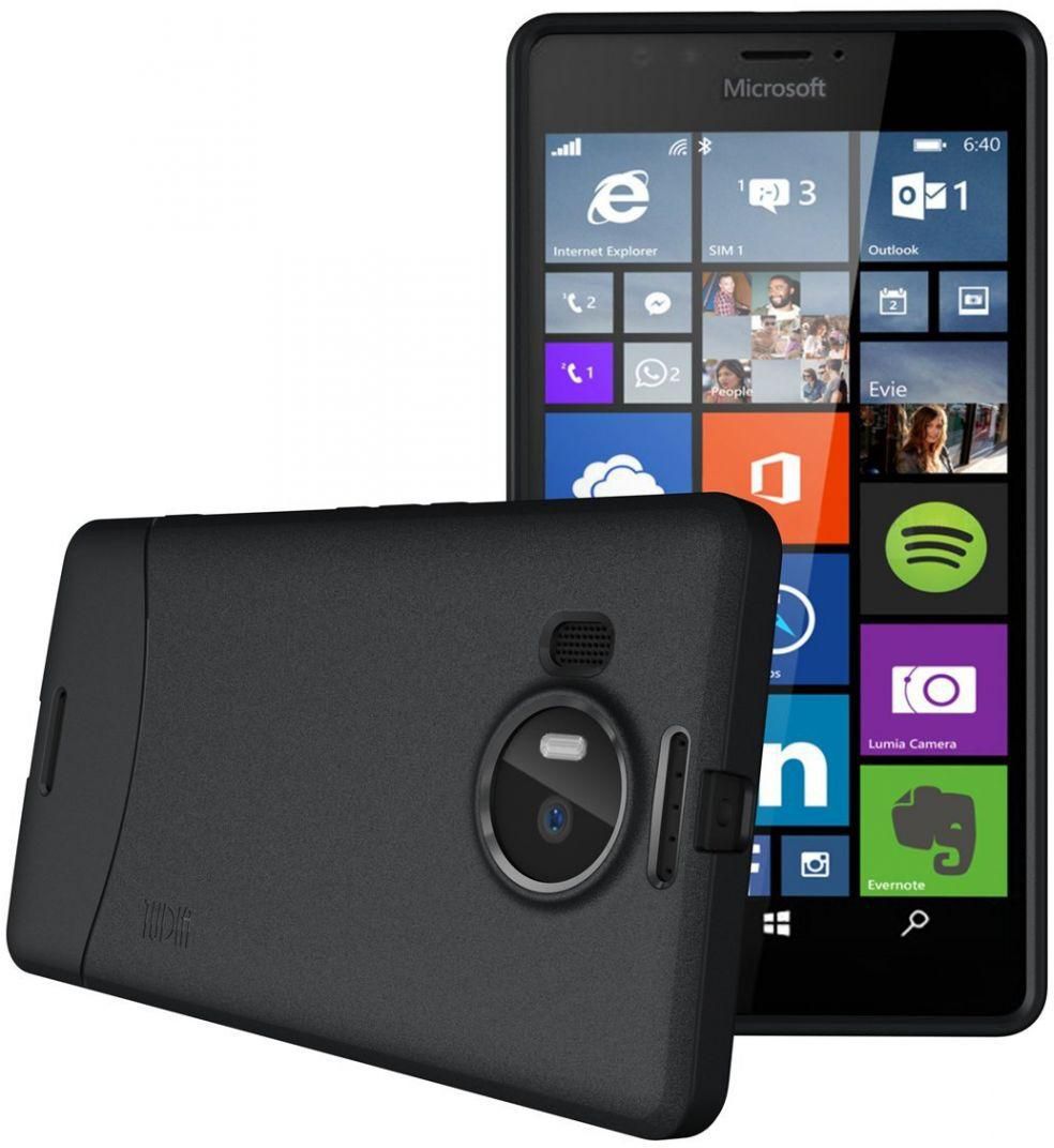 Microsoft Lumia 950 XL Case Cover , TUDIA , Soft Gel TPU Skin Fit , Black