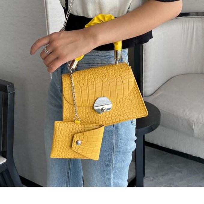 Women's Bag Single Shoulder Messenger Bag Women's Bag-Yellow
