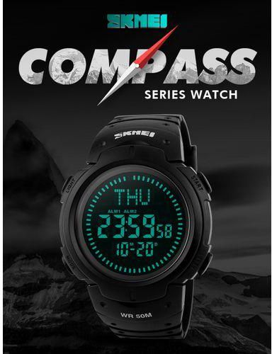 Skmei SKMEI 1231 Sports Watch 50M Waterproof EL Backlight Compass World Time For Men