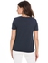 Only Moster Anne Short Sleeve V-Neck Top For Women - M, Total Eclipse