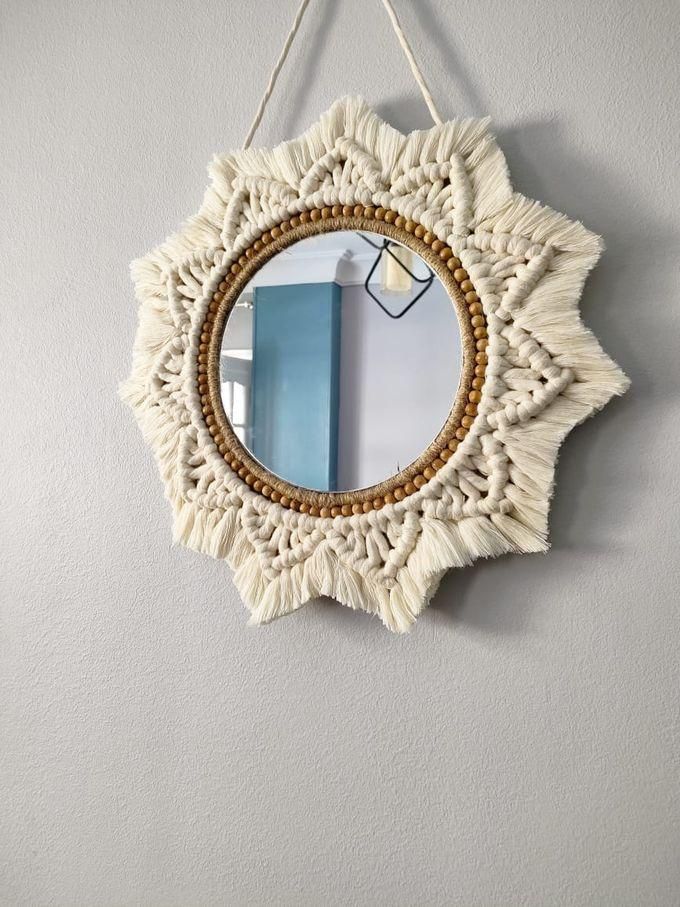 Handmade Wall Mirror Macrame