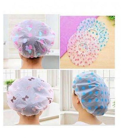 Fashion 2pcs Shower Caps Water Resistant /Water Proof Bathing Caps