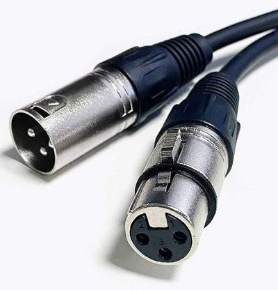 Audio Cable, XLR 3 Pin male to female, AWG24 - 1.2 Meters