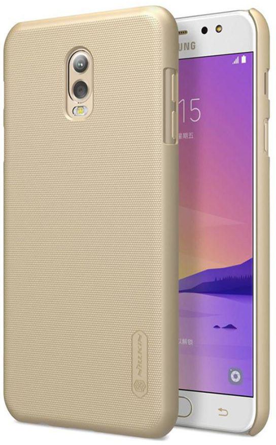 Polycarbonate Super Frosted Shield Case Cover For Samsung Galaxy C8/J7 Plus Gold