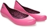 Mel By Melissa 32132-6725 Pop Patent Slip On Flats for Women - 40 EU, Pink
