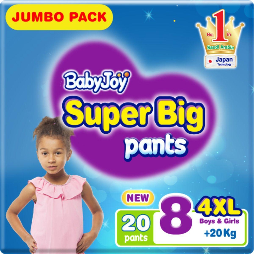 Babyjoy, Pants, Stage 8, Super Big, Size 4Xl, For +20 Kg, Jumpo Pack - 20 Pcs