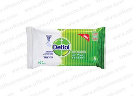 Dettol Anti-Bacterial Wet Wipes, Original, 10/pack