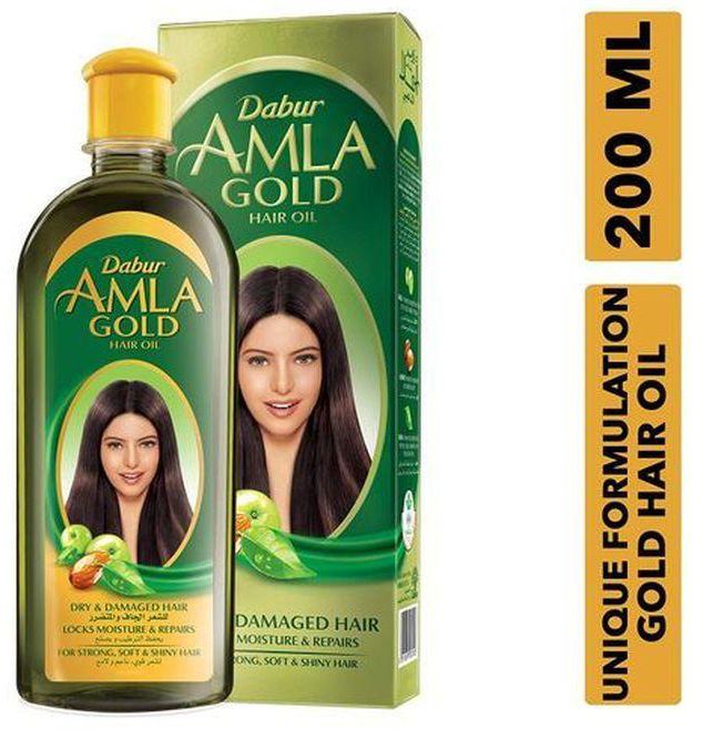 Dabur Amla Gold Hair Oil Moisturize, Repair, Dry Damaged Hair
