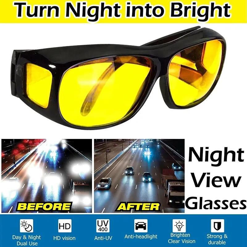 2024 Night Vision Sunglasses Car Night Driving Glasses Driver Goggles Unisex Sun Glasses UV Protection Sunglasses Eyewear Gift-