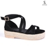 K-1 Elegant Flat Sandal For Women - Black