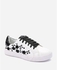 Varna Floral Sneakers - Black & White