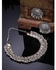 Shining Diva Fashion Latest Stylish Traditional Oxidised Silver Necklace Jewellery Set for Women (13157s), One Size