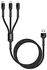 جو-ديس GD-UC511 3 في 1 كابل USB سريع الشحن متعدد 1200 ملم سامسونج ايفون هواوي