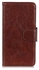 HuHa Case Cover Compatible For OnePlus Nord 2T 5G Nappa Texture Horizontal Flip Leather Phone Case Brown