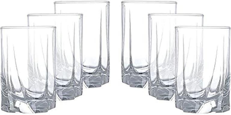 Get Pasabahce Glass Cups Set, 6 Pieces - Clear with best offers | Raneen.com