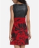 Giro Floral Sleeveless Dress - Red & Black