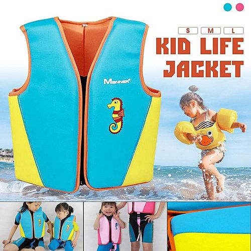 Kids Swim LifeJacket Float Vest Swimming Pool Aid Child 1-10 Inflatable Jacket 