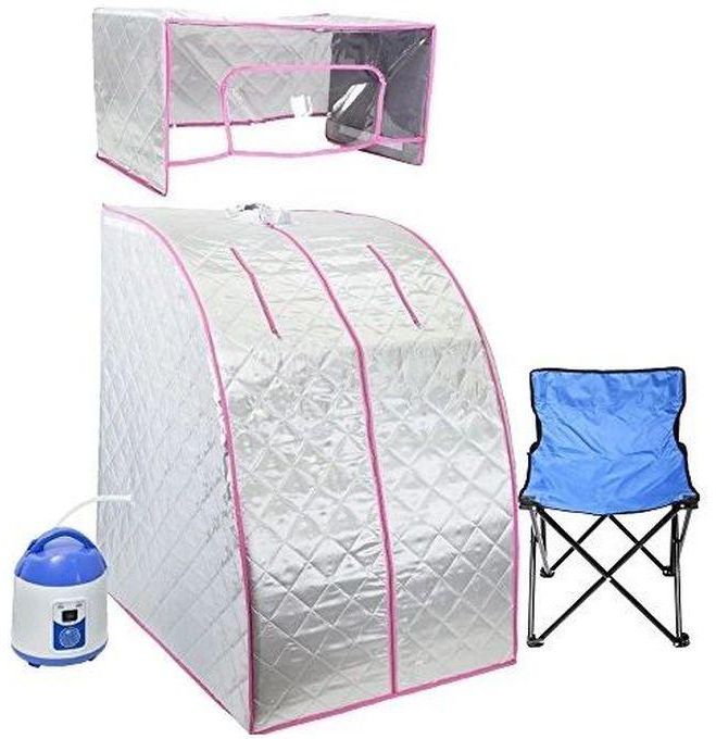 Portable Steam Sauna With Head Cover Free Foldable Chair