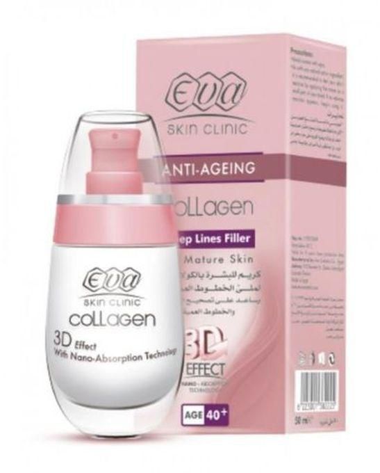 Eva Cosmetics كريم بالكولاجين للبشرة - للخطوط العميقة (40+) - 50مل