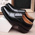 Corporate Men Leather Outing Shoe- Black