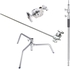 Coopic Hollywood C Stand With Turtle Base Grip Head And Arm Maximum Height 10 Feet 3.05 Meters Supports 10Kg
