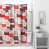 Spirella Square Patch Polyester Shower Curtain, Multi - 180 x 200 cm