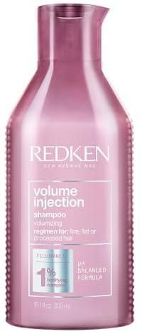 REDKEN Shampoo, For Flat/Fine Hair, Citric Acid, Adds Lift & Volume, Volume Injection, 300 ml