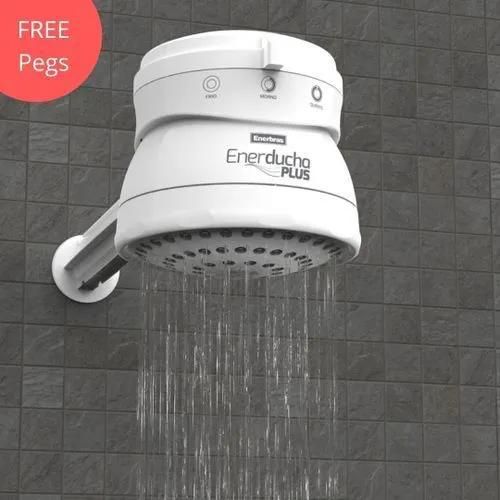 OFFEREnerbras Enerducha 3 Temp (3T) Instant Shower Water HeaterWorks with SALTY, BOREHOLE & NORMAL water. Ideal option for a relaxing and economic bath. 3 Temperature settings to c