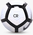 White and Black AerowTrac CR7 Soccer Ball