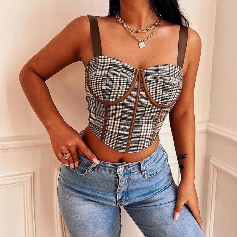 New Arrival Women's Sexy Camisole Sleeveless Elastic Ice Silk Smooth Touching Wirefree Crop Tops With Foam Camis Tops Vintage  Bralette Short Blouse Shirts